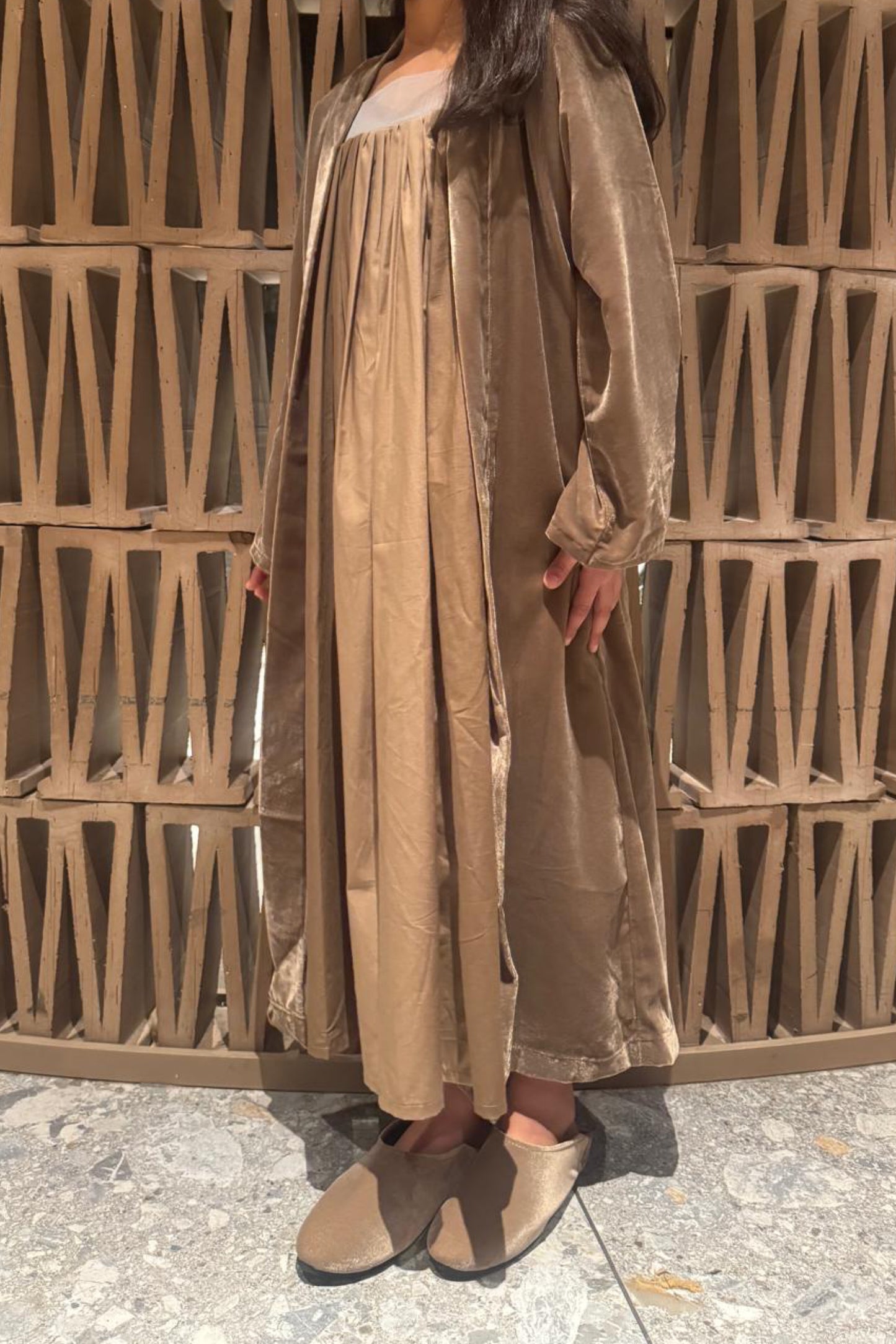 Bubble Beige Kaftan