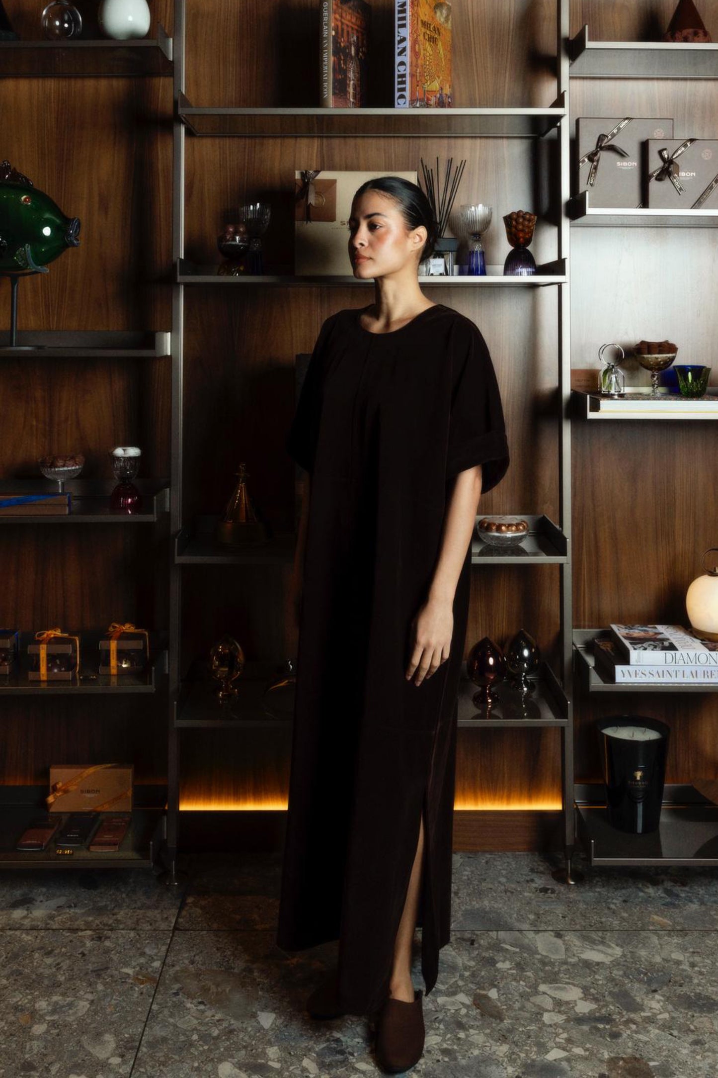 Velvet Brown Kaftan