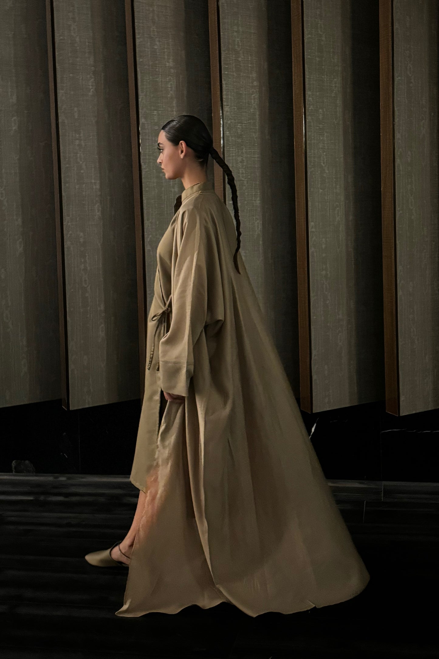 Taupe Wrap Dishdasha