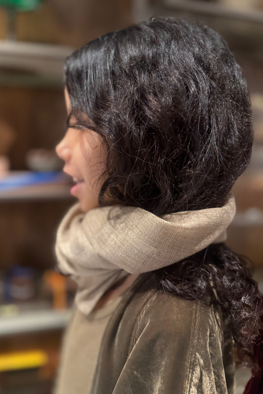 Taupe Cashmere Shawl