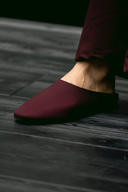 Burgundy Mules