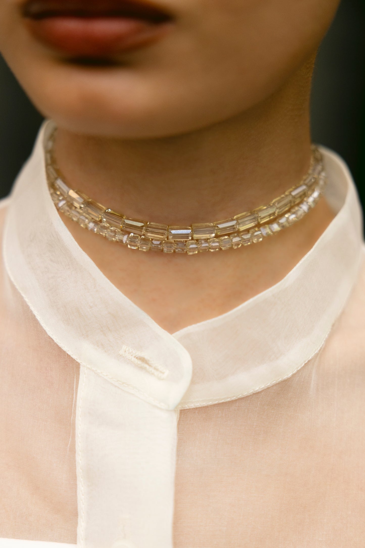 Clear Stone Necklace