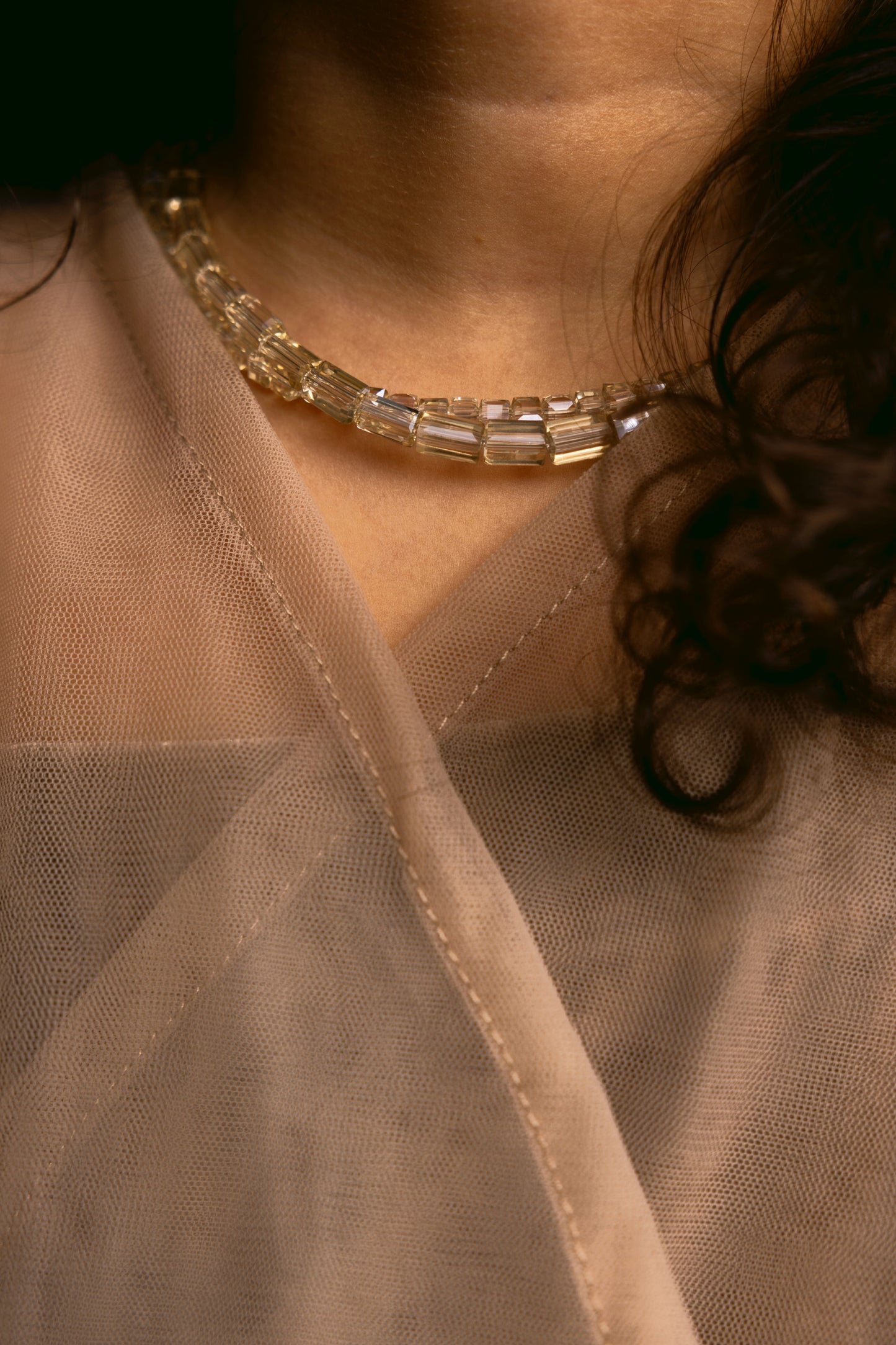 Clear Stone Necklace.