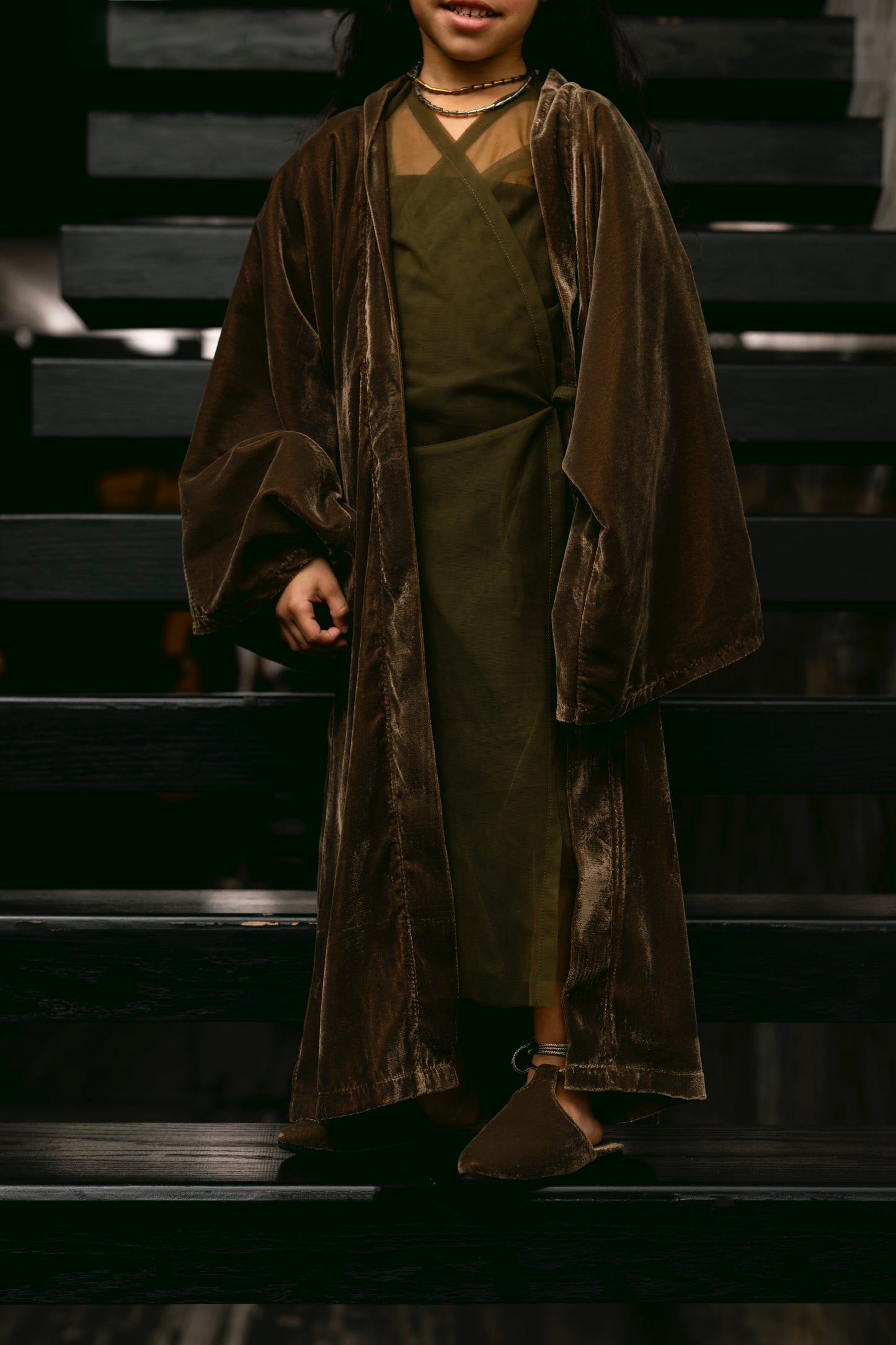 Velvet Olive Kaftan