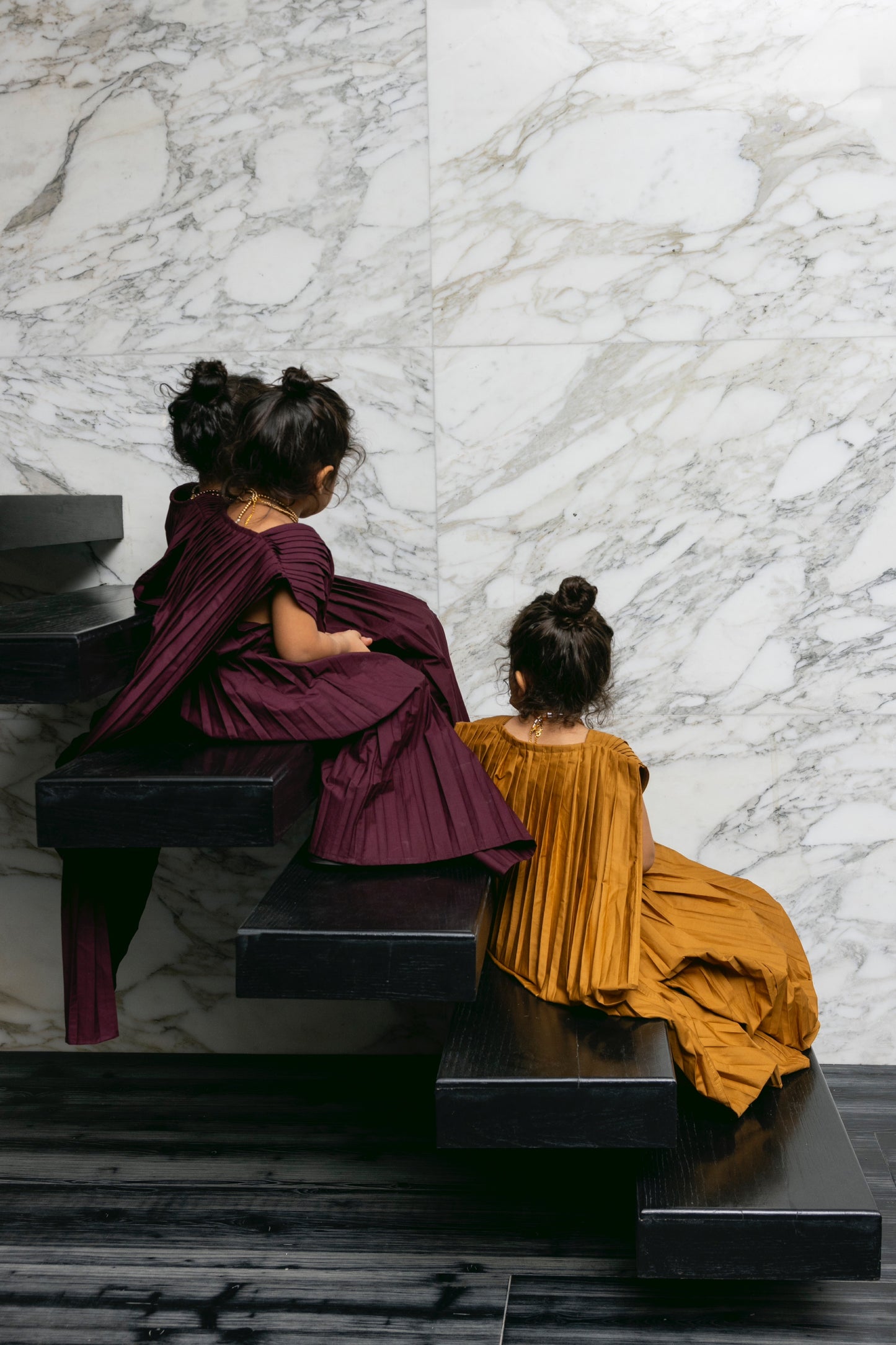 Plum Plisse Kaftan