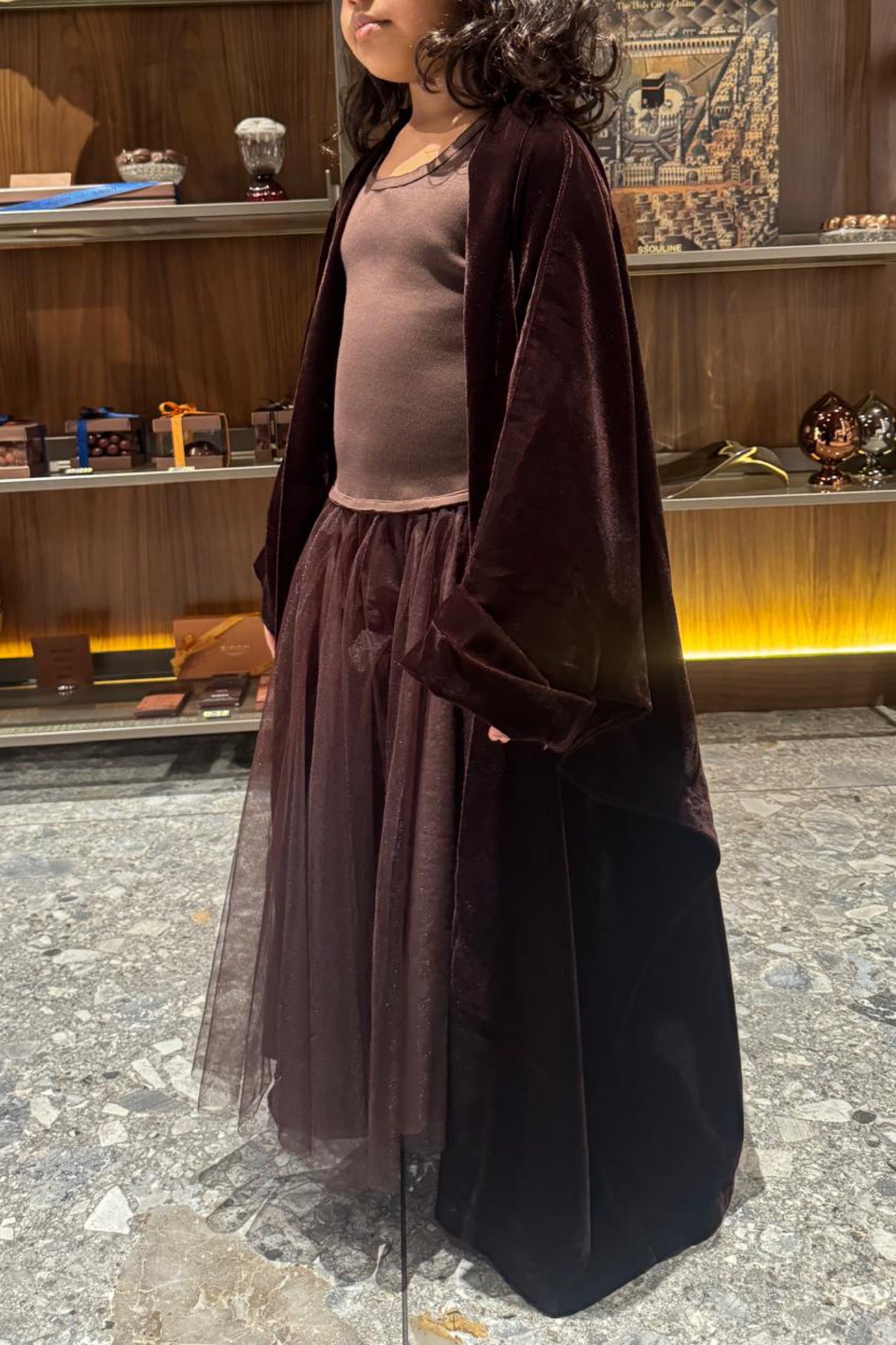 Velvet Brown Kaftan