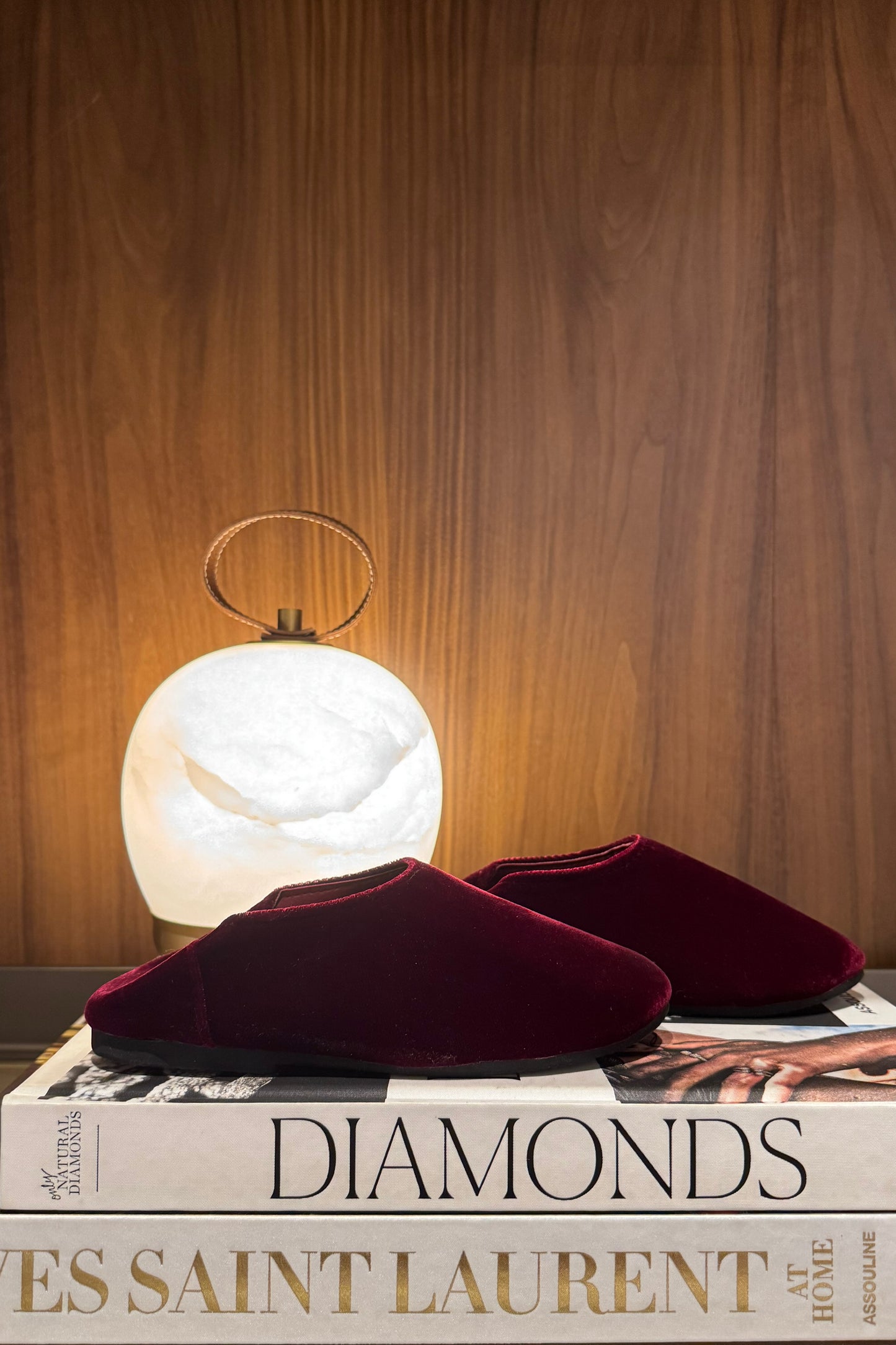 Velvet Maroon Babouche
